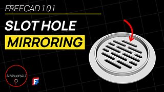 🚿 FreeCAD MultiTransform - FreeCAD Tutorial - Shower Drain 3D Model - FreeCAD Part Design| #Shorts