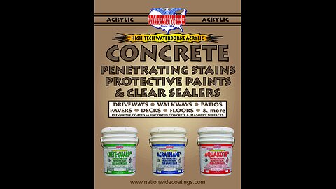 Commercial Concrete Stains and Sealers