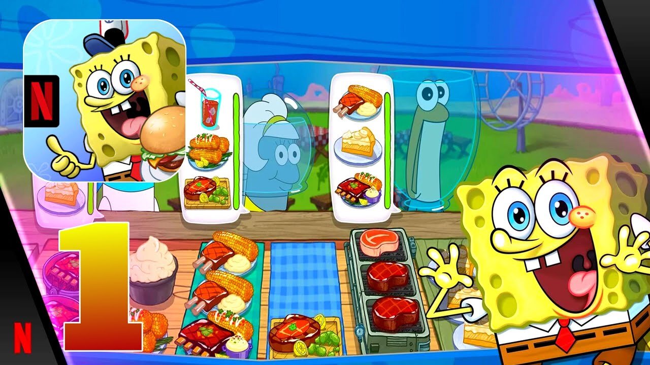 Spongebob : Get Cooking - Gameplay Walkthrough | Part 1 (Android, iOS)