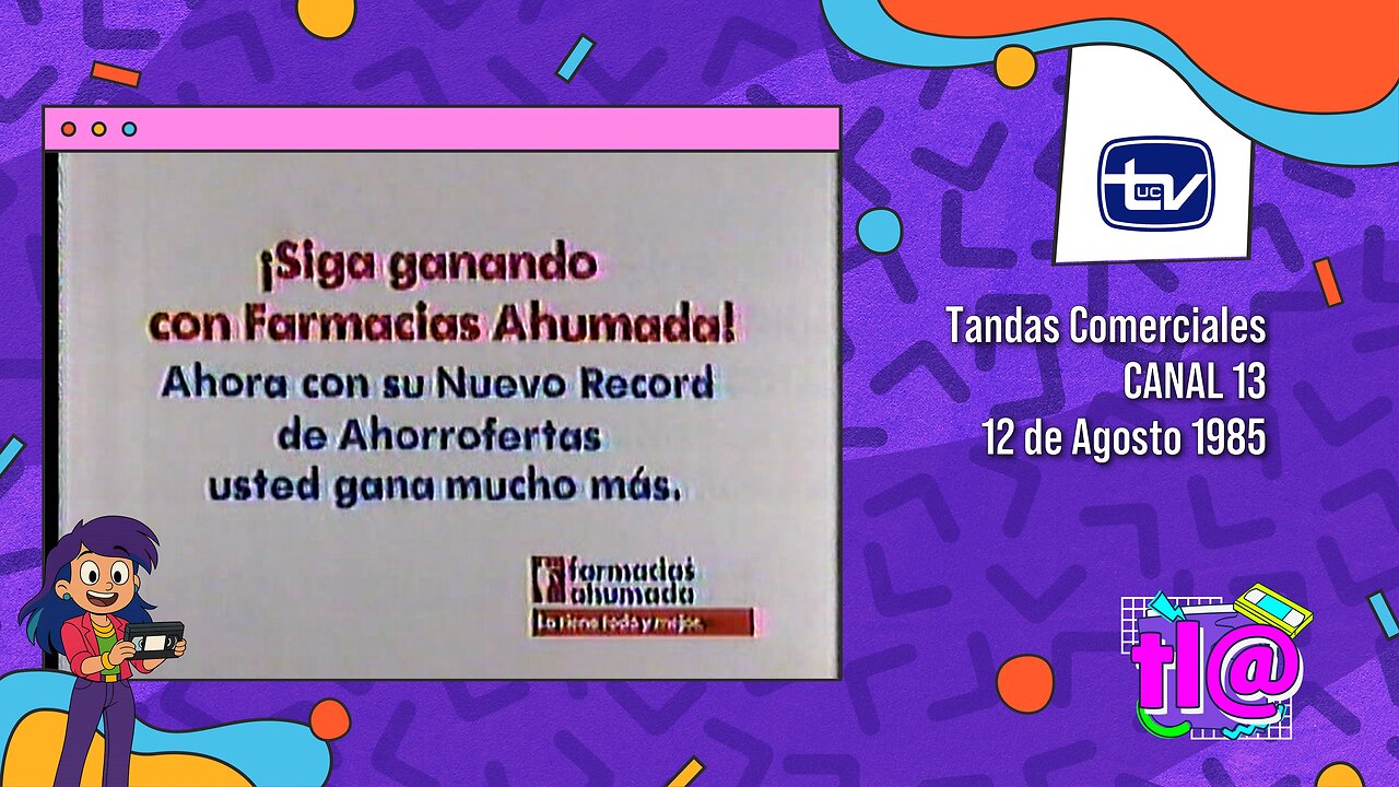 Tandas Comerciales Canal 13 (12 de Agosto 1985)