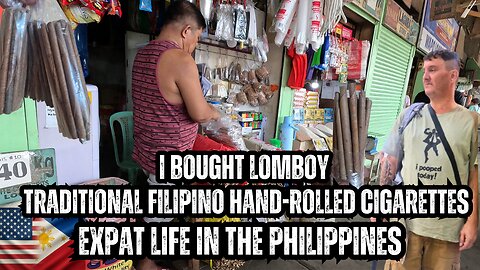 Buying Lomboy (Duhat) Cigarettes 🇵🇭, Carmen Market | Traditional Filipino Hand-Rolled Cigarettes