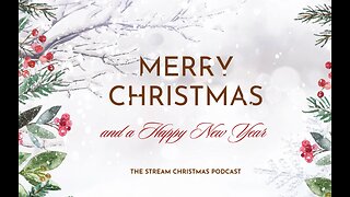 Snowy Christmas street ambience Music for relaxing studying and sleeping.