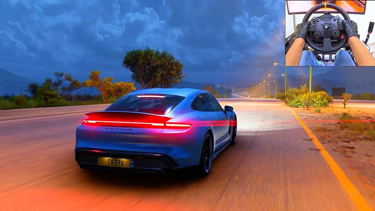 1000HP Porsche Taycan Turbo S - Forza Horizon 5 | Thrustmaster TX gameplay