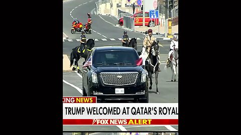 Trump Rolls Into Qatar Like a Boss: 8-Jet Escort and Cybertruck Convoy Turn Doha Into MAGA Motorcade