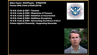 Marines Arrest Former DHS Chief of Staff Miles Taylor.......