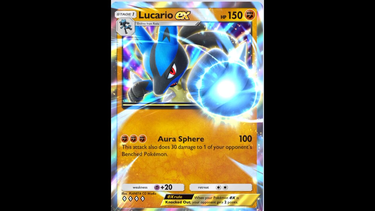 I got Lucario EX from Wonder Pic