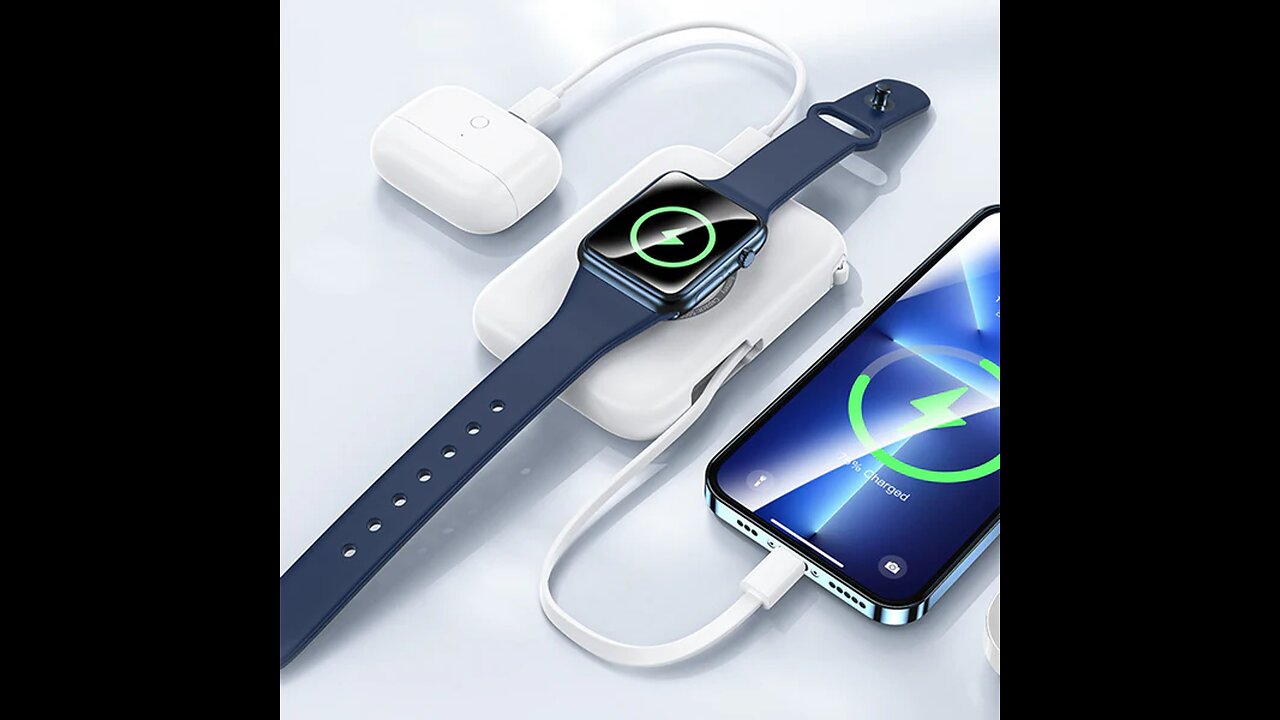 5000mAh 3-in-1 Magnetic Portable Charger