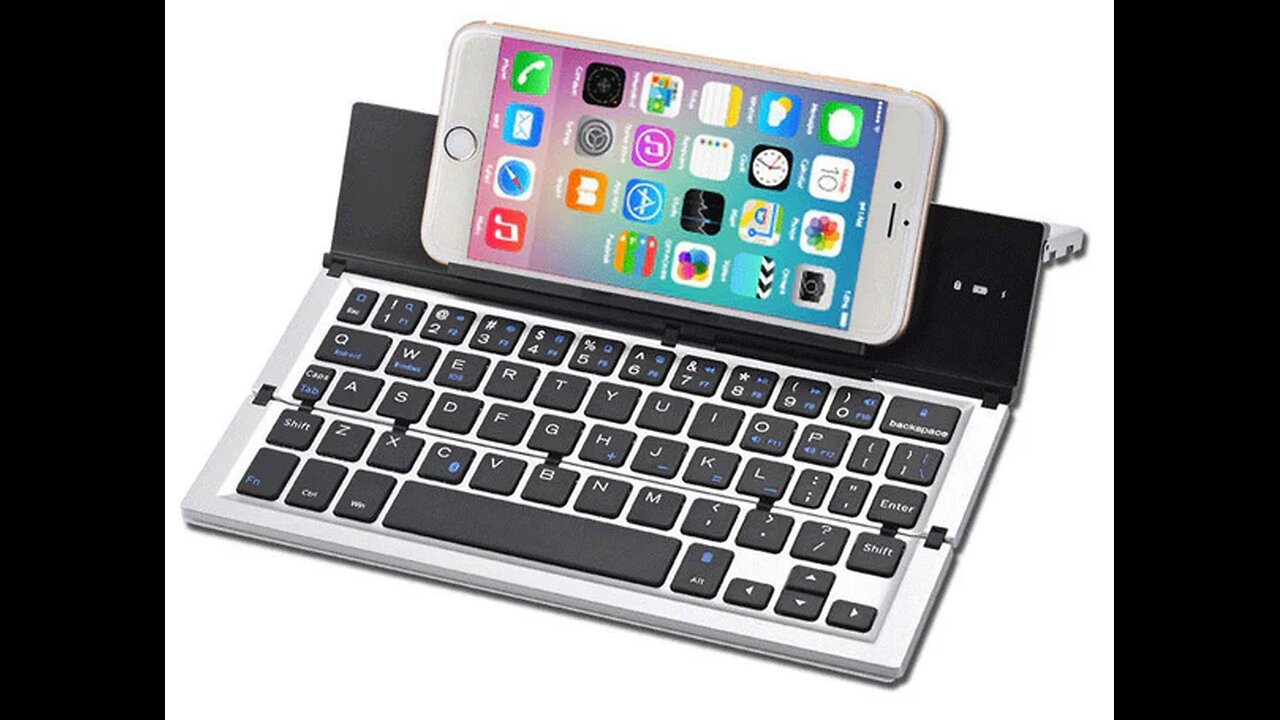 Folding Bluetooth Keyboard For iOS_Android_Windows