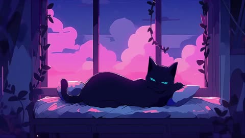 Chill with My Cat 🐾 Lofi Hip Hop Beats to Study & Relax