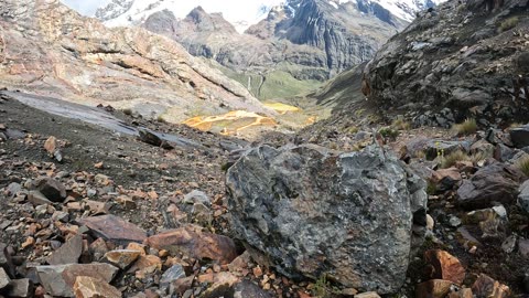 Nevado Andavite with the Green Lagoon