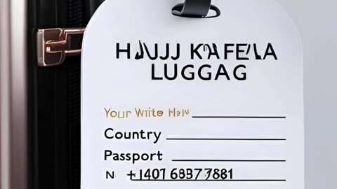 How to Write Name on Luggage for Hajj | How to Label Your Luggage for Hajj | Travel Tip for Pilgrims