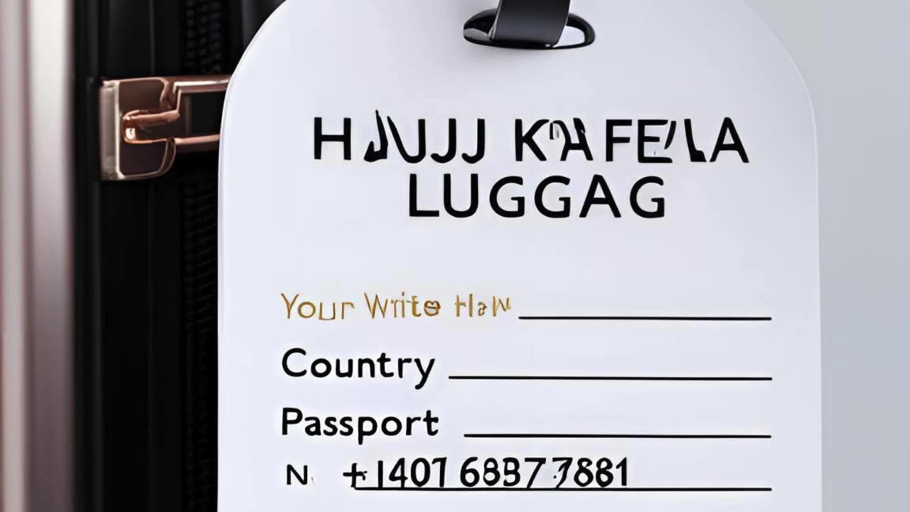 How to Write Name on Luggage for Hajj | How to Label Your Luggage for Hajj | Travel Tip for Pilgrims