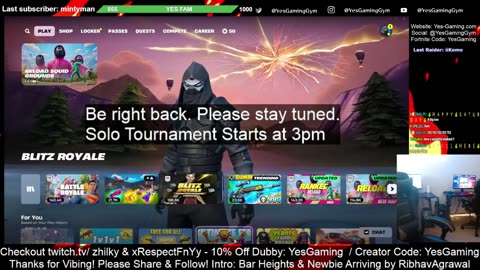Freedom Fortnite Tournament Solo Builds on Fortnite Daily Show with Host DjS Oh YES! Gaming in Fishers