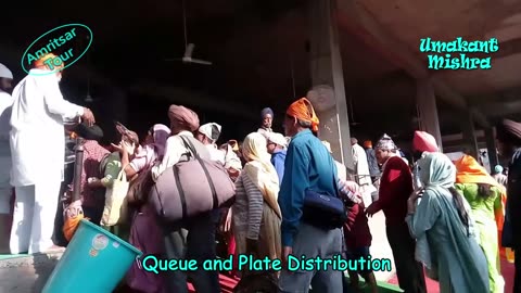 Langar Hall And Food Distribution in Golden Temple Amritsar