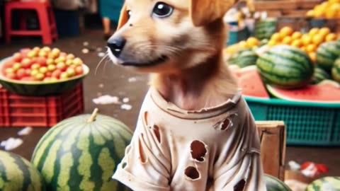 poor puppy make fun by his friends