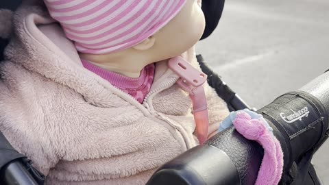 School Pickup with Mommy — Baby Kayla Greets Her Sisters | Family Clip