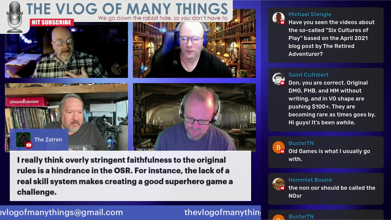 OSR v Modern Gaming & Realities of Publishing