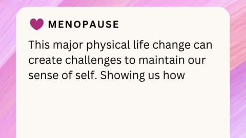 MENOPAUSE ❤️