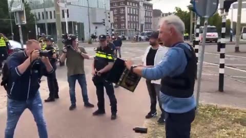In Netherlands they pour pig's bIood on Koran, then tear it up.