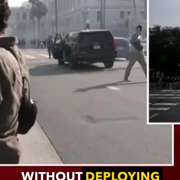 Contrasting Law Enforcement Tactics in Downtown LA Protests