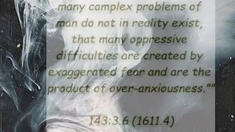 Many problems arise from fear