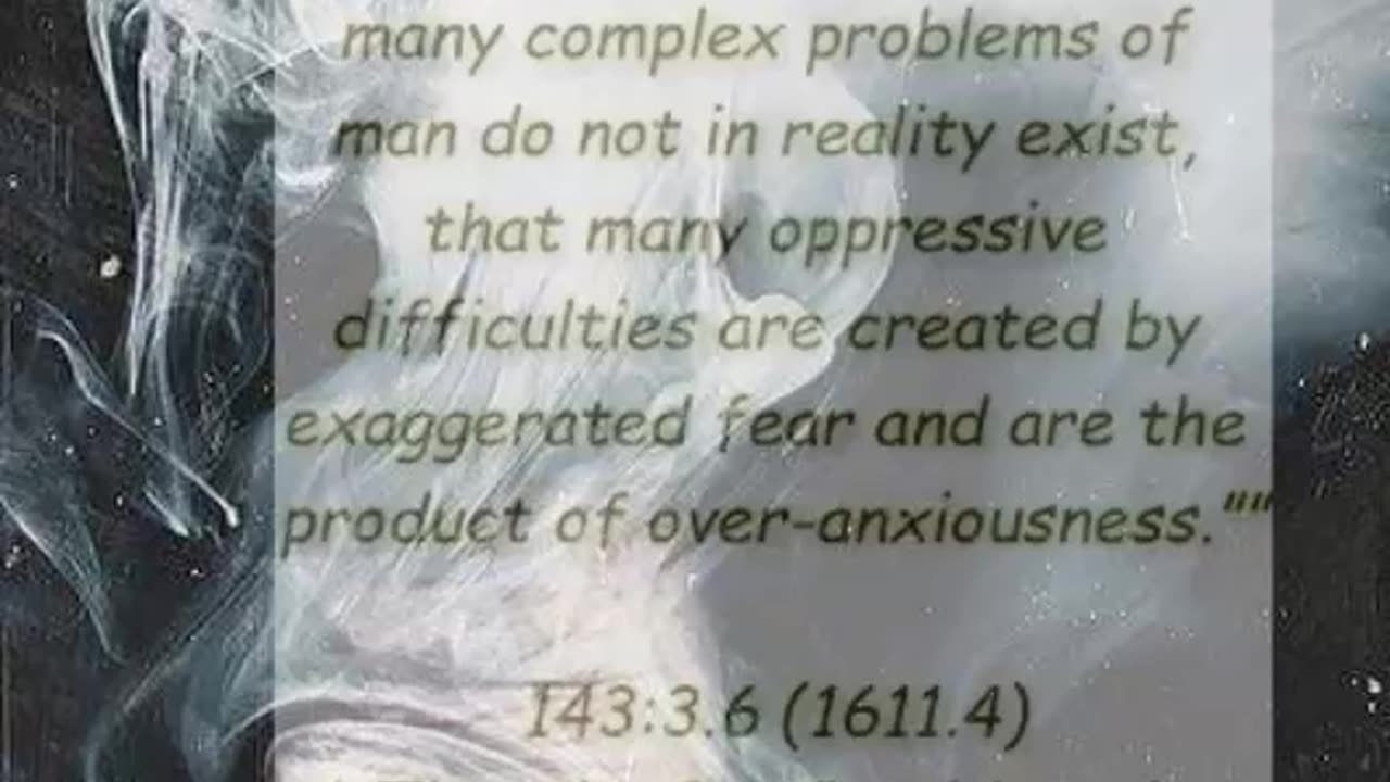 Many problems arise from fear