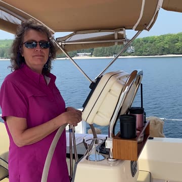 Breadcrumb: Leaving Washington Harbor on Washington Island #lakecruise #greatlakes