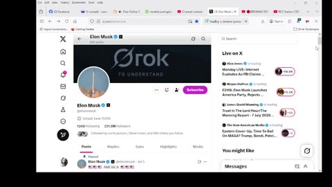 ELON MUSK I WILL BE WILLING TO RUN IN YOUR NEW PARTY