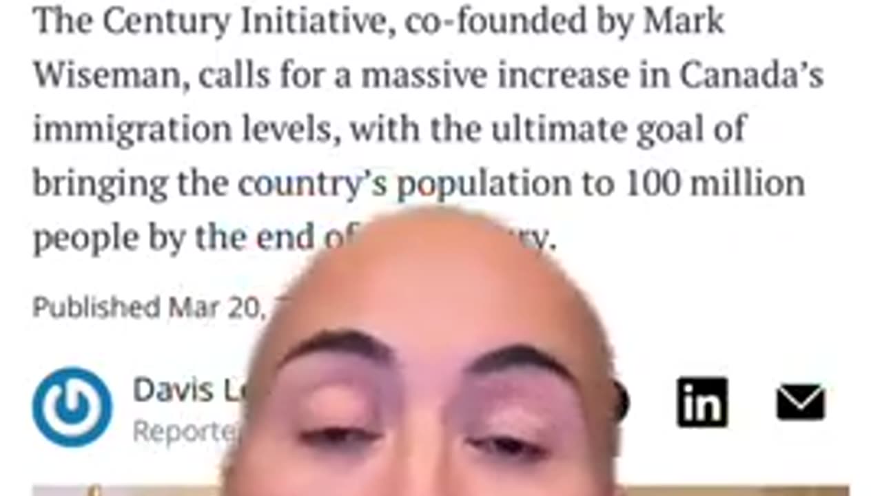 WEF Liberal Jew Mark Wiseman openly wants to flood Canada with 100 million 3rd world Orcs