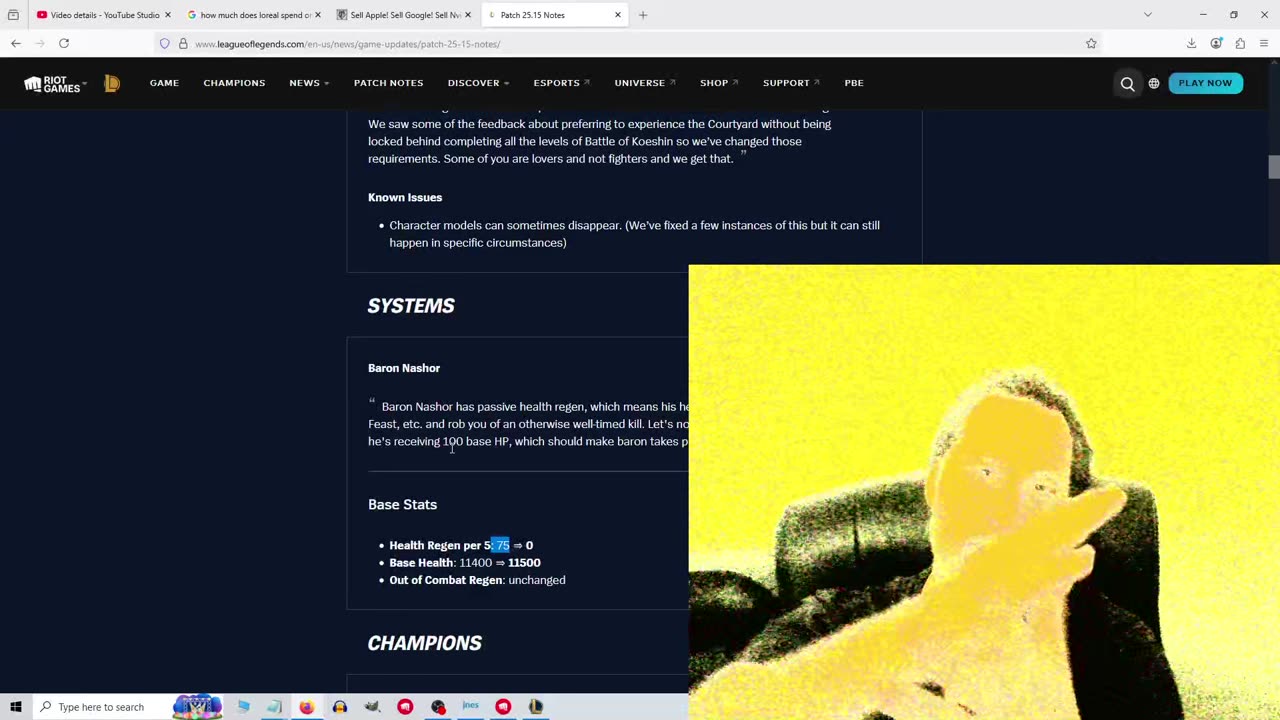 "ITS BARON SEASON" GoodNewsJim CrazyJim reads patch notes LOL League of Legends