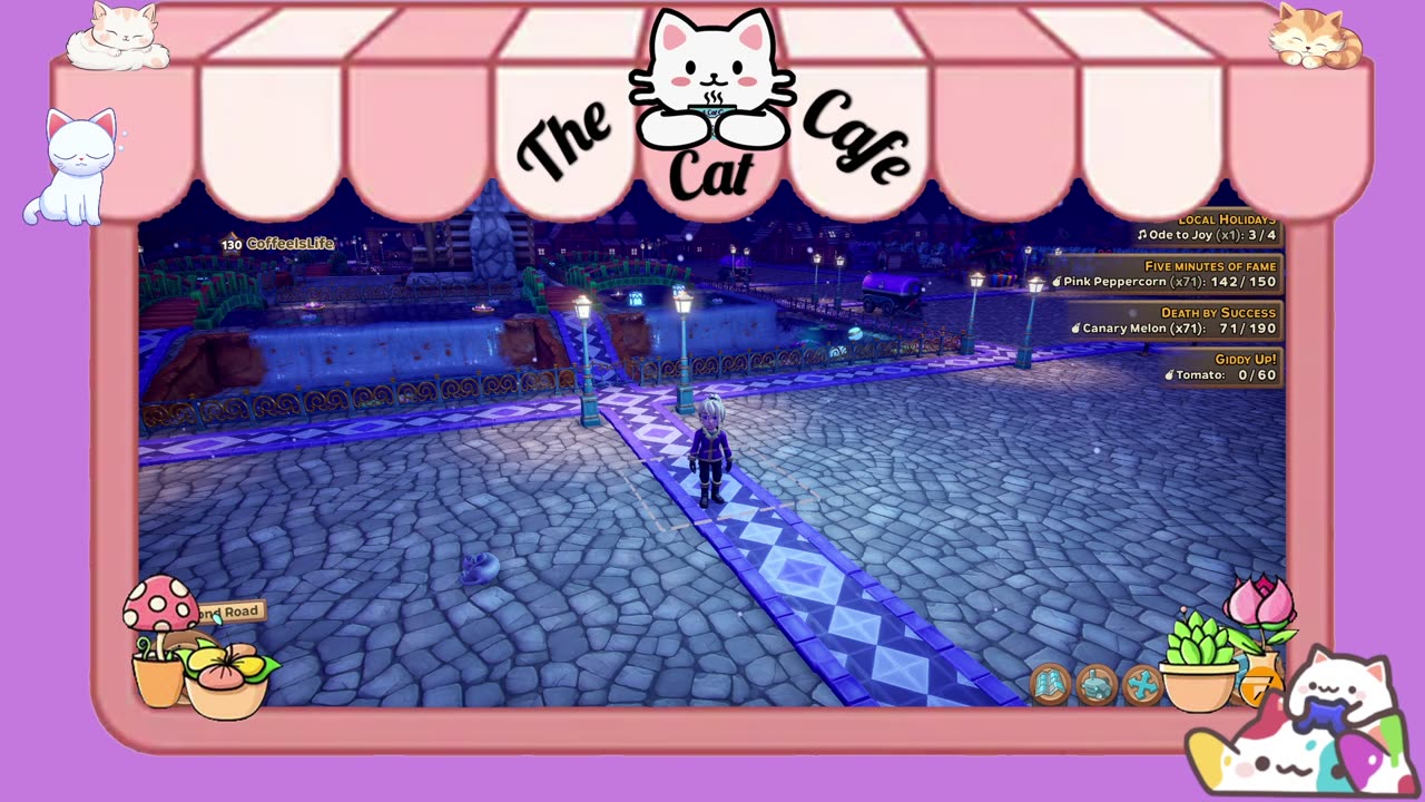 Chilling on our farm then mario kart! Come hang out!