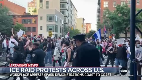 Mass protests spread across the U.S. in response to ICE raids