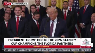FULL REPLAY: Stanley Cup Champion Florida Panthers are Celebrated at The Trump White House - 1/15/26