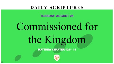 Commissioned for the Kingdom