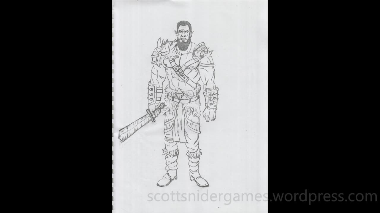 Orc Pencil Sketch Video #1 (04-16-2025)