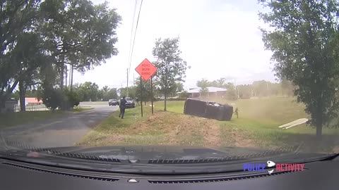 Police Shoot Armed Robbery Suspect After Crashing During Pursuit
