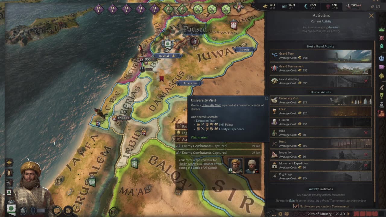 The Sheikh of Druze EP 11 (Crusader Kings III) Advanced Difficulty Character.
