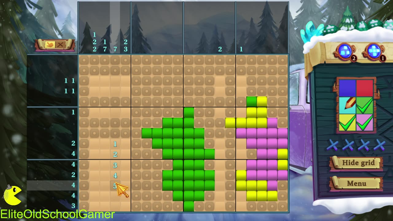 Adventure Mosaics Winter Holiday - Review and Walk-through - Level 32 - August 2025