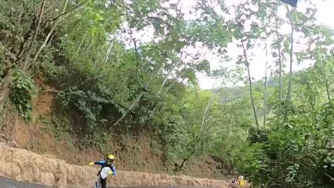 String Of Inline Skaters Fall On Practice Run