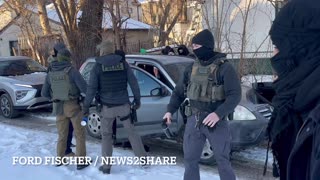 ICE pulls guns on ugly communists.