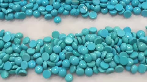 250514-15 Sleeping Beauty Turquoise Cabochon: Galaxy on Your Finger