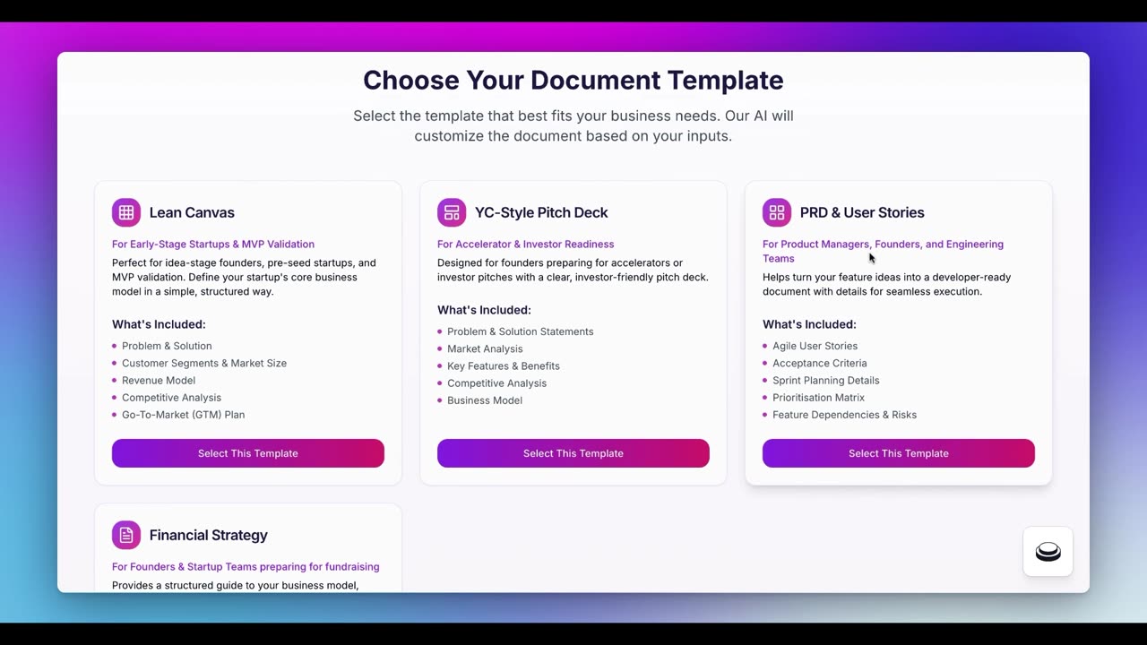 How to generate pitch decks, PRDs, and lean canvas business models in minutes with LaizyDoc AI