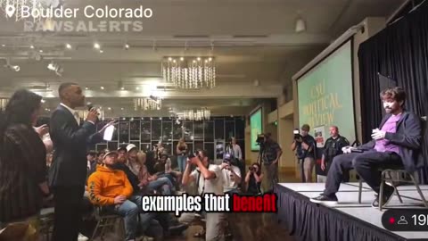 🚨#BREAKING: Watch as Charlie Kirk supporters debate YouTuber Destiny at the University of Colorado.