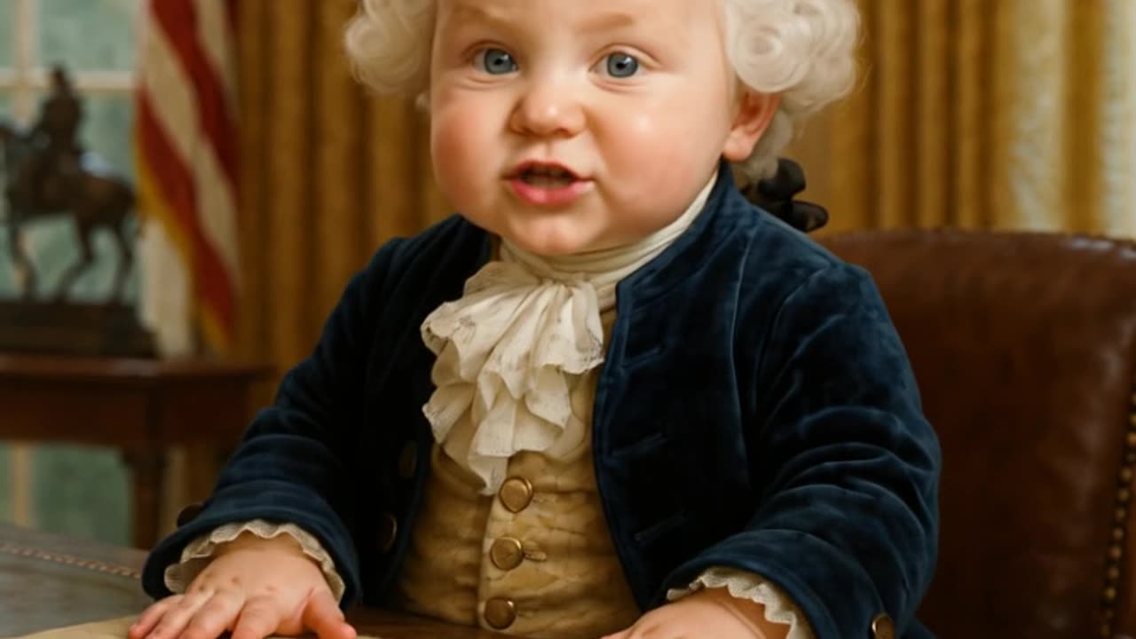 George Washington (Baby) Tells His Life Story and How He Was There as a Founding Father of the U.S.