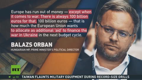 Europe has run out of money, except for War, there's always €100 Billion for war