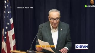 Chuck Schumer cries about tariffs