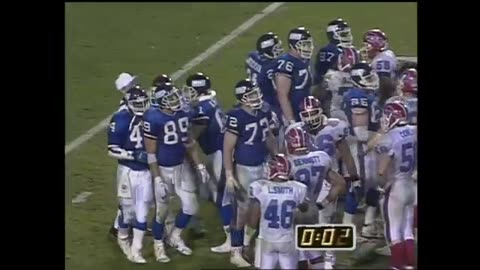 Super bowl #25, New York Giants vs Buffalo bills, January 29, 1991