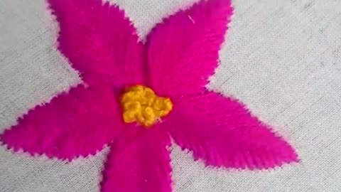 Beautiful Embroidery Flower Design | Easy Hand Embroidery Tutorial