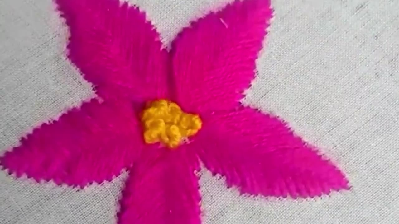 Beautiful Embroidery Flower Design | Easy Hand Embroidery Tutorial
