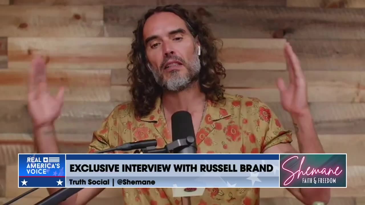 Russell Brand says 'needs Jesus' in yoga class because it's 'a primarily female activity'